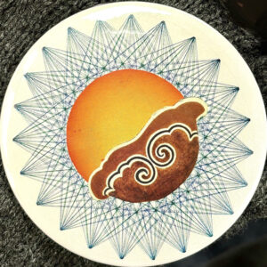 Collage badge by Ben showing a mix of geometric shapes and colours